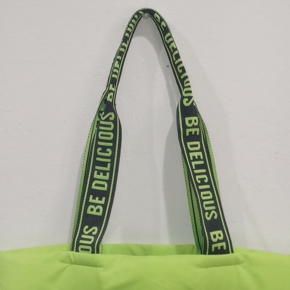DKNY Be Delicious Neon Green Tote Shopper Sac - Picture 7 of 9